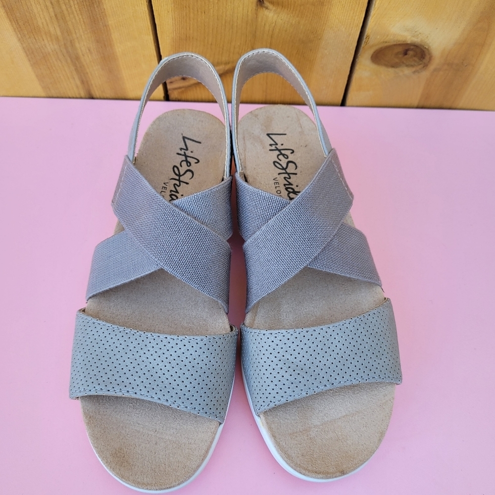 New LifeStride Plush Women's Slingback Sandals Sz 6